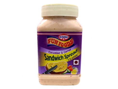 FUN FOODS CUCUM CARROT SANDWICH SPREAD EGGLESS 300GM