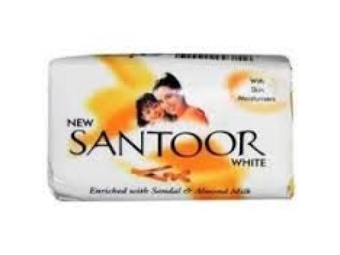 SANTOOR WHITE SOAP 90GM