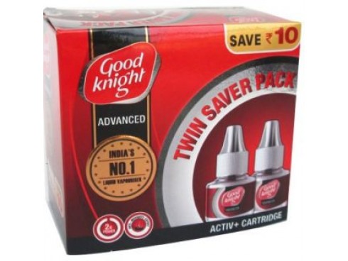 GOOD KNIGHT ADVANCED ACTIV PLUS REFILL CARTRIDGE TWIN PACK