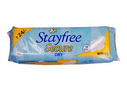 STAYFREE SECURE DRY WINGS 8'S  PAD
