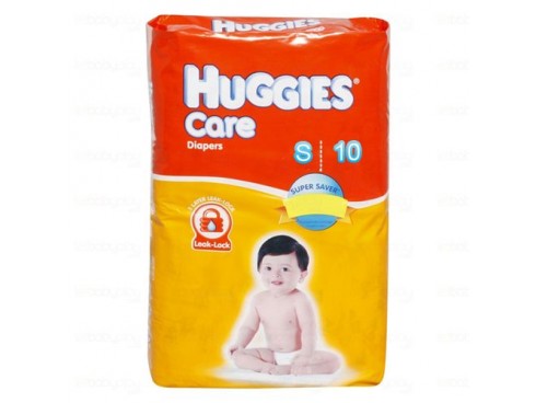 HUGGIES CARE DIAPERS SMALL 10'S