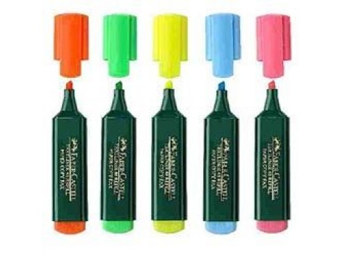 FABER CASTELL TEXT LINERS PACK OF 5