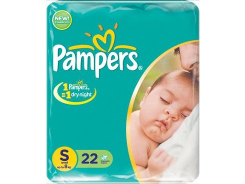 PAMPERS A B NEW BORN SMALL 22'S