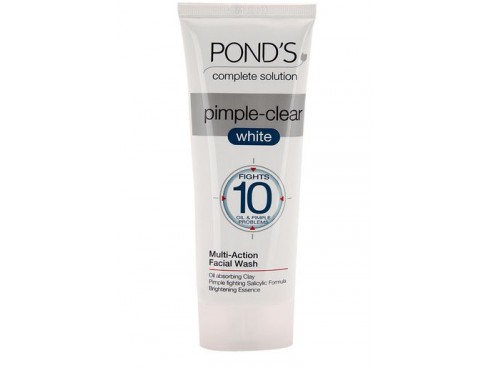 POND'S PIMPLE CLEAR WHITE FACE WASH & SCRUB 100GM