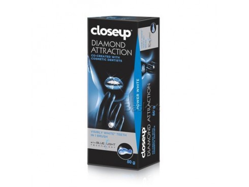 CLOSE UP DIAMOND ATTRACTION VISIBLY WHITE TOOTH PASTE 50GM