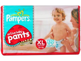 PAMPERS ACTIVE BABY PANTS XTRA LARGE 32'S