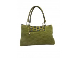 LADIES HANDBAG WITH DOBY RING (GREEN)
