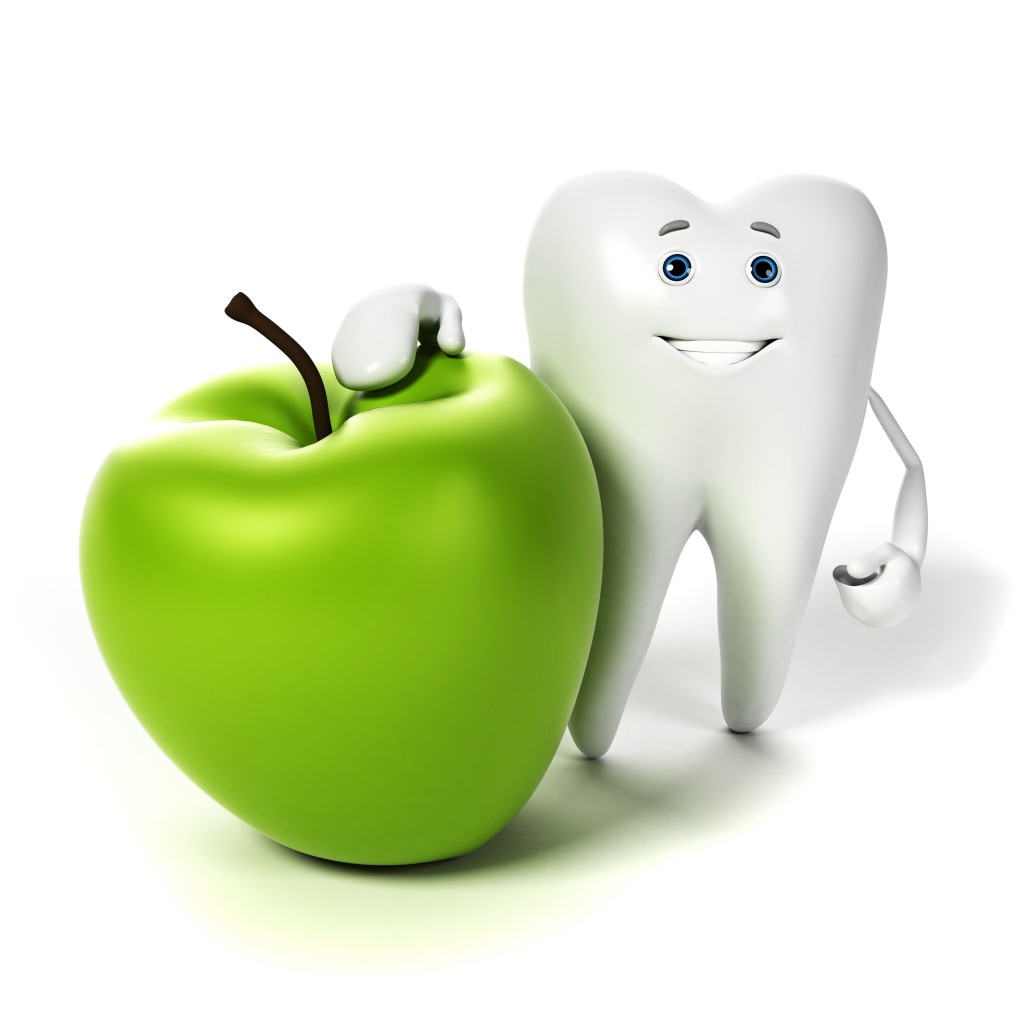 apple and tooth